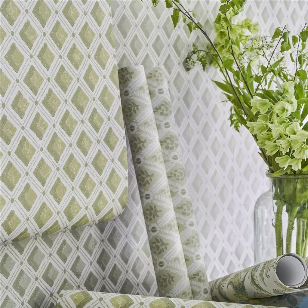Amsee Geometric Room Wallpaper - Gray