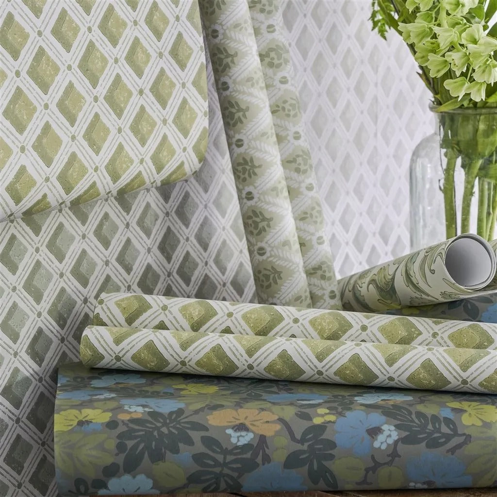 Amsee Geometric Room Wallpaper - Gray