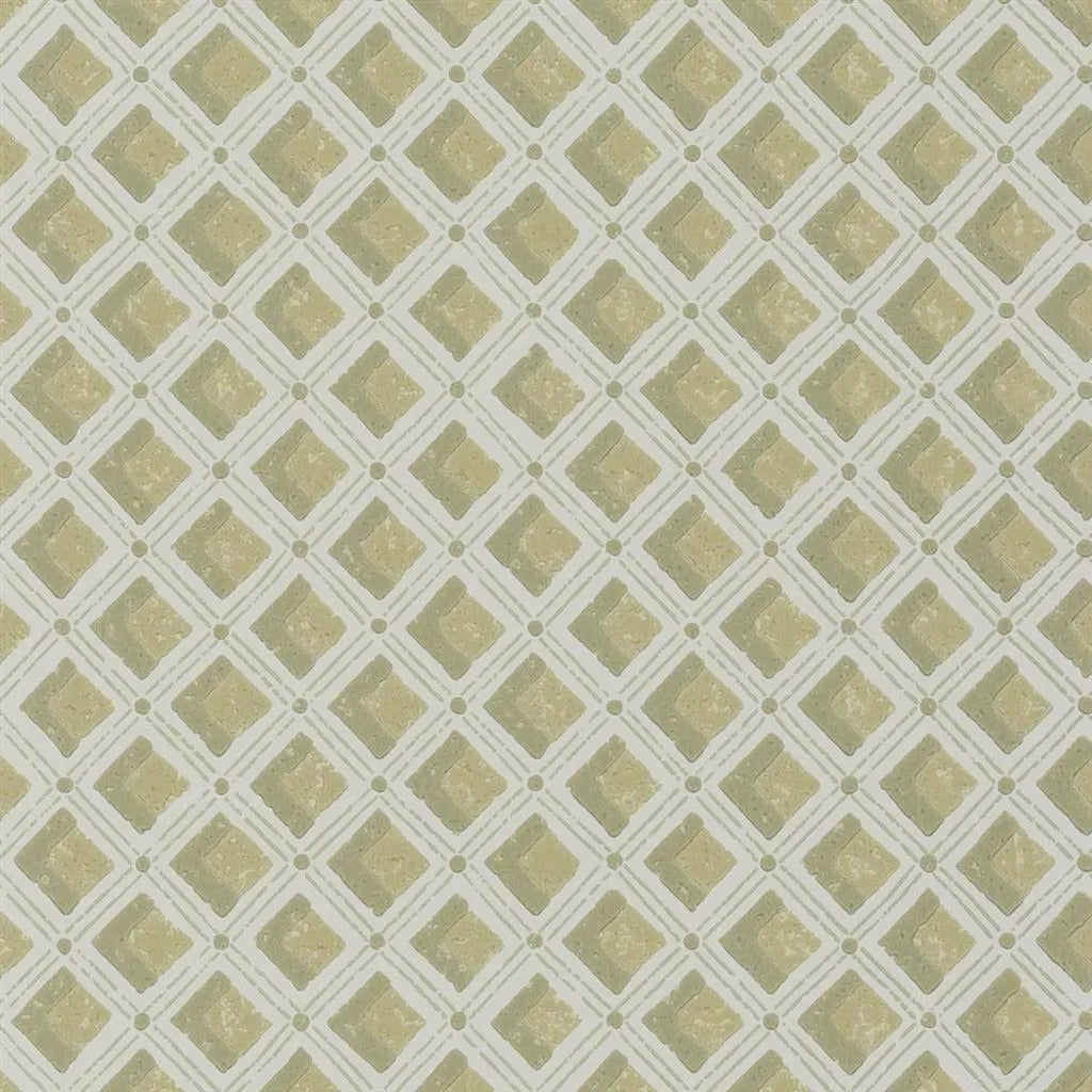 Amsee Geometric Wallpaper - Green