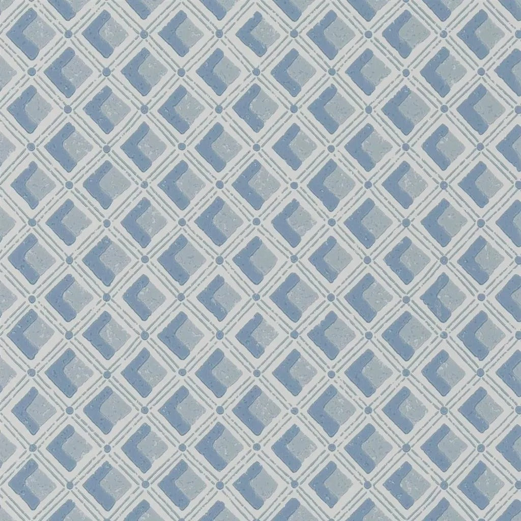 Amsee Geometric Wallpaper - Blue