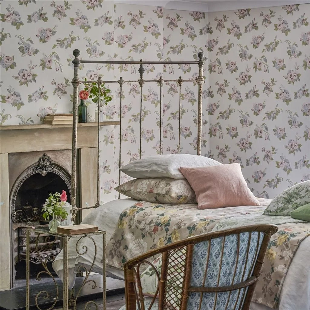 Craven Street Flower Room Wallpaper - Green