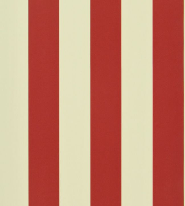 Spalding Stripe Wallpaper - Red