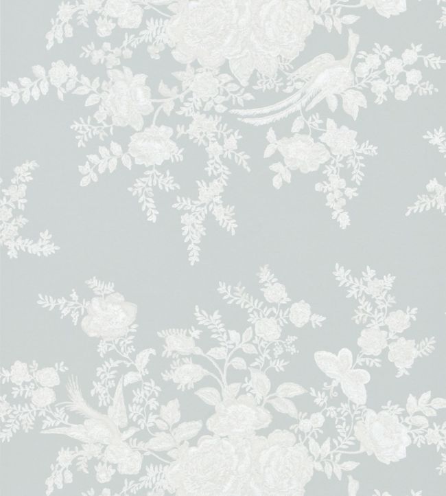 Vintage Dauphine Wallpaper - Silver