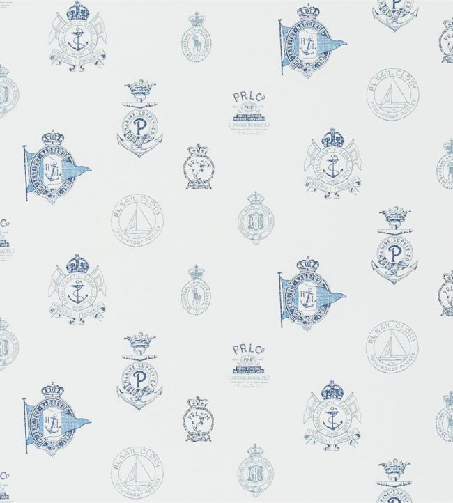 Rowthorne Crest Wallpaper - Blue