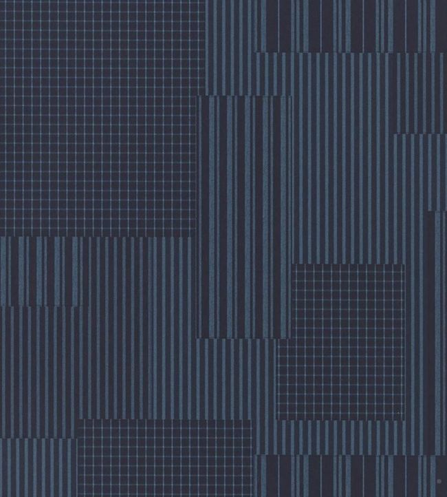 Rivington Patchwork Wallpaper - Blue