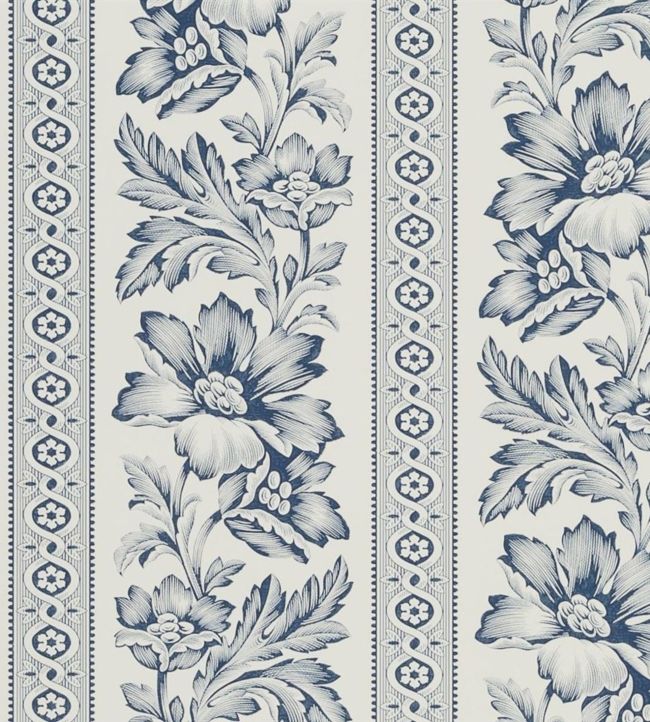 Gwinnet Toile Wallpaper - Blue