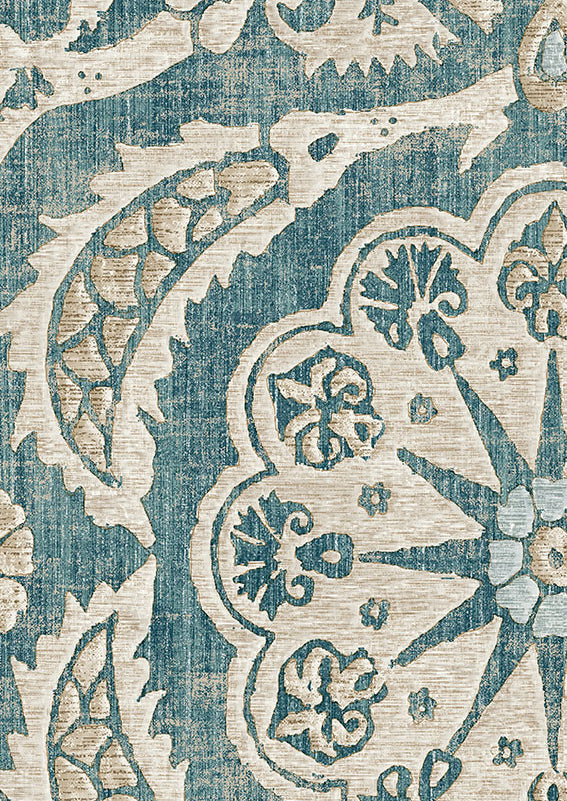 Pasha Room Wallpaper - Teal
