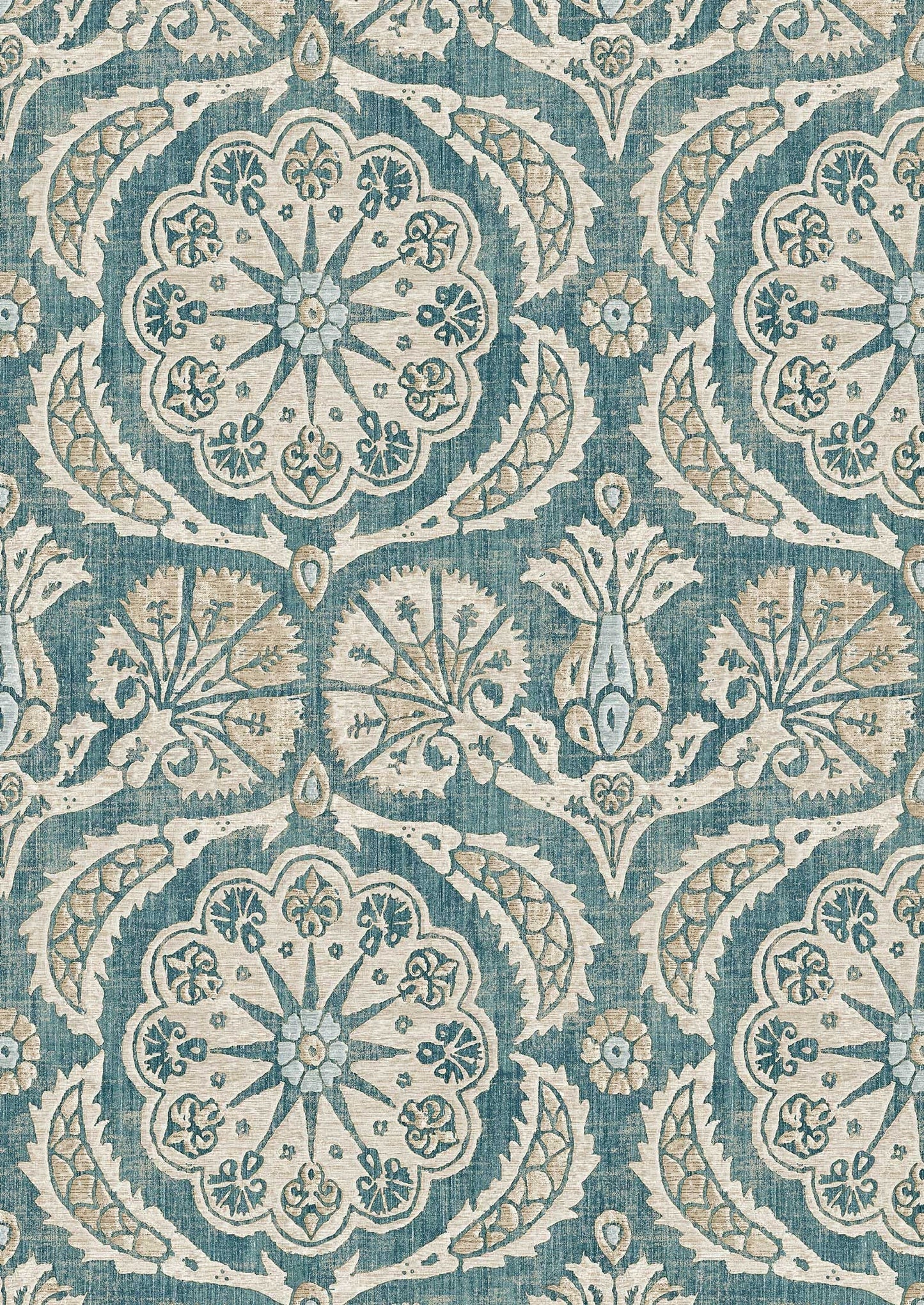 Pasha Wallpaper - Teal