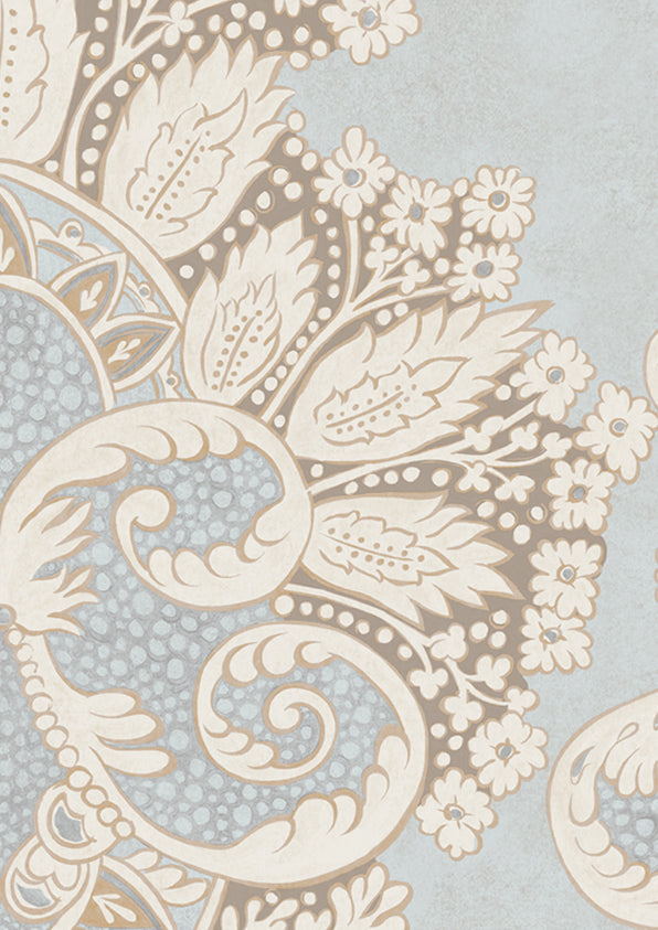 Rococo Room Wallpaper - Blue