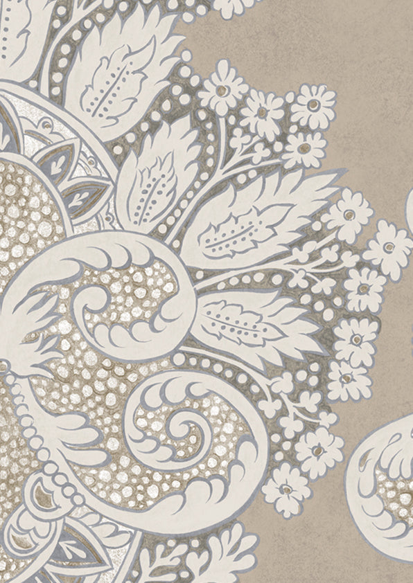 Rococo Room Wallpaper - Brown