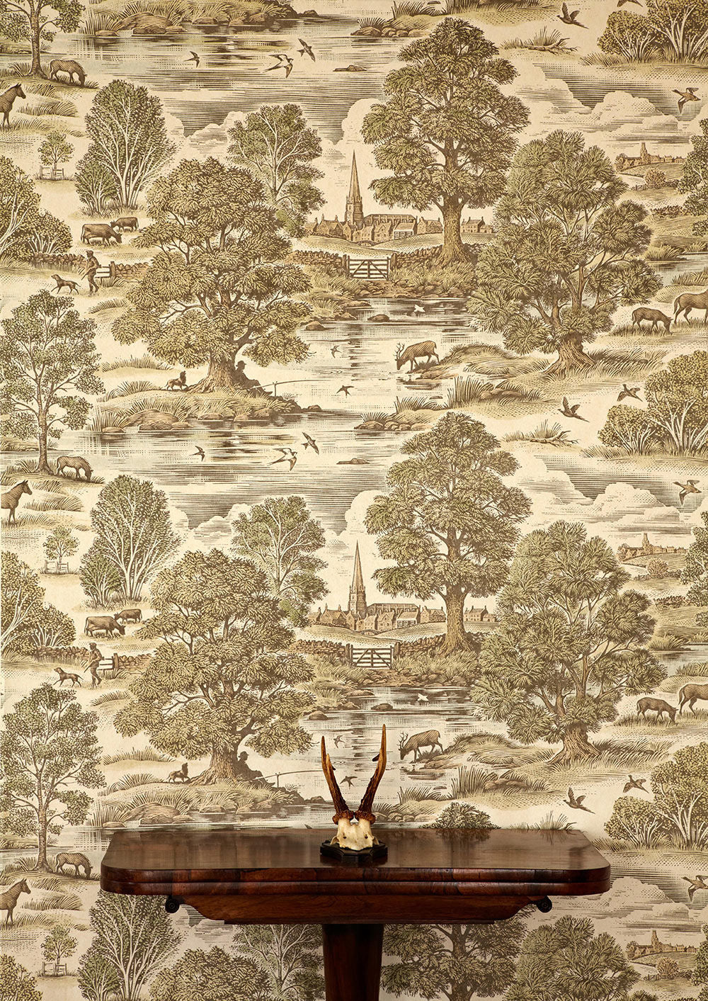 Royal Oak Room Wallpaper - Sand