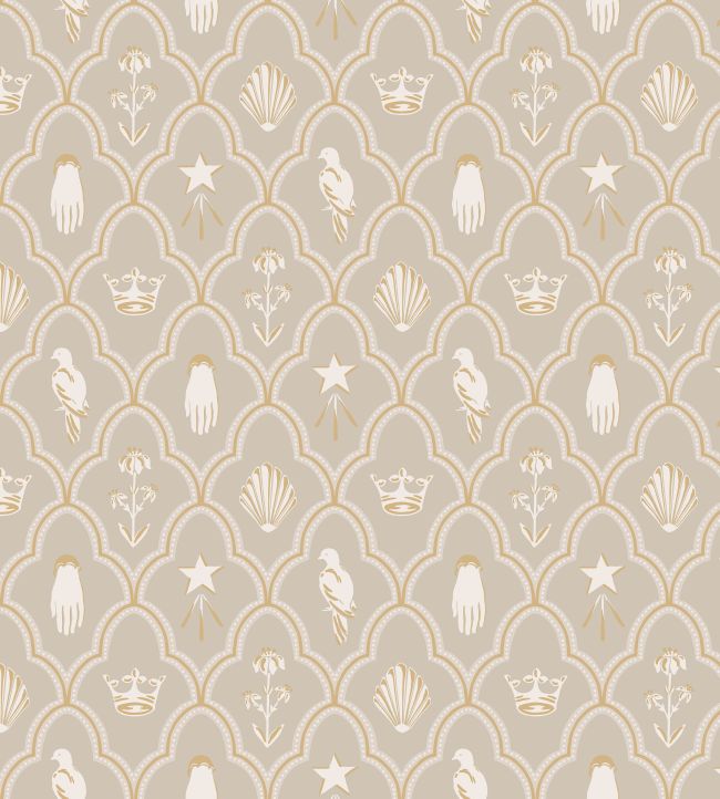 Turtledove Barn Wallpaper - Pink