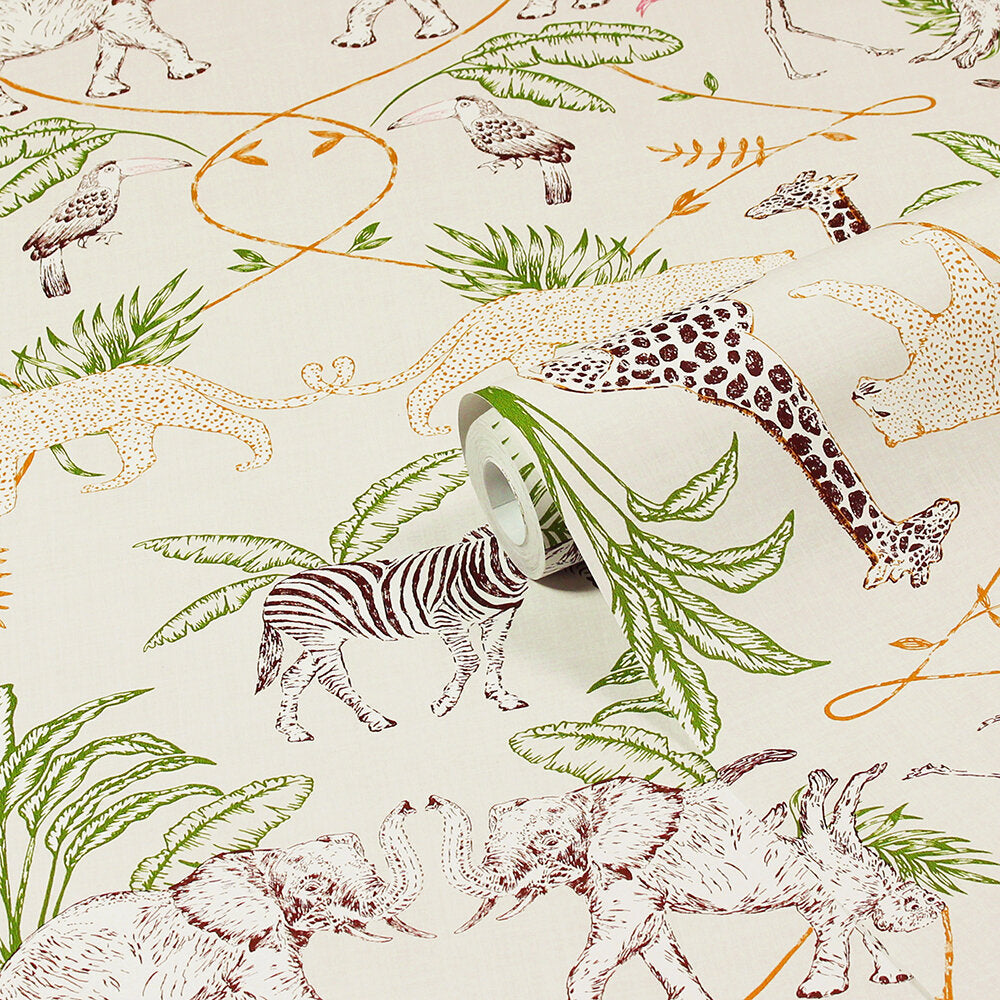 Serengeti Wallpaper - Green