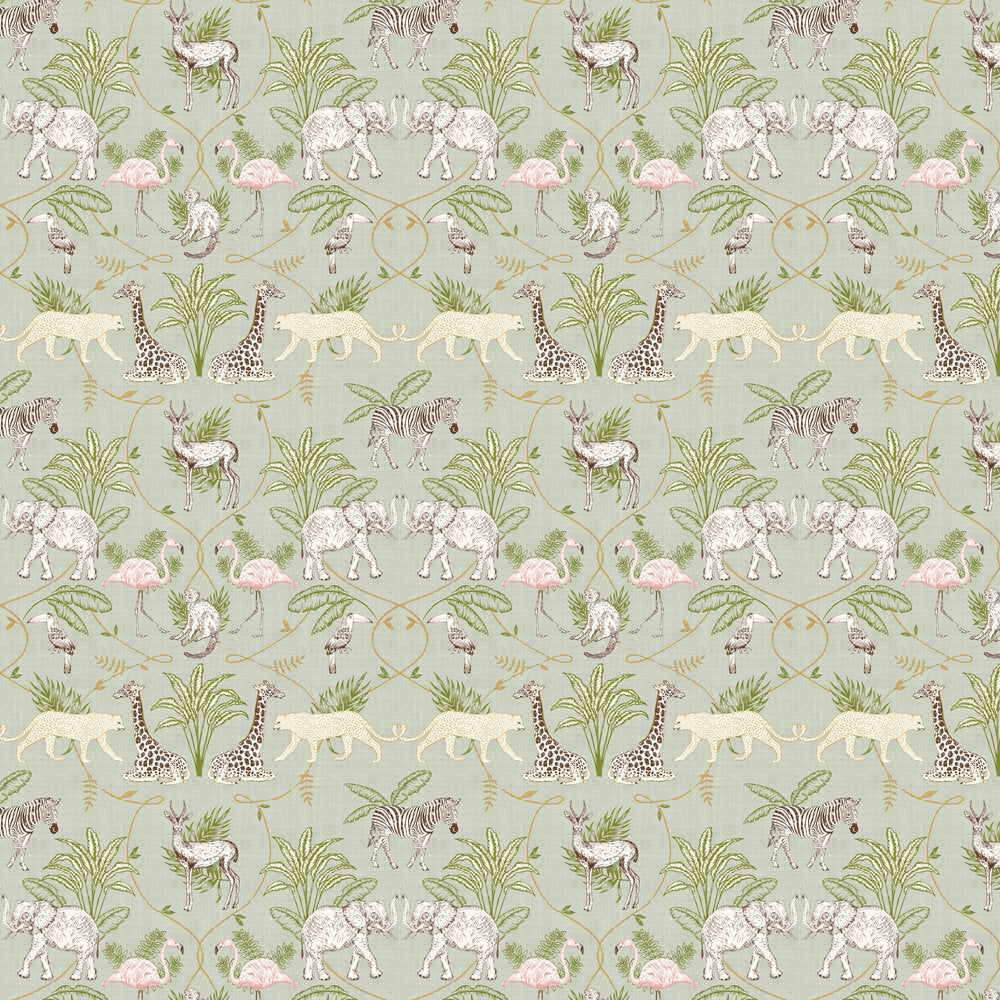 Serengeti Wallpaper - Silver