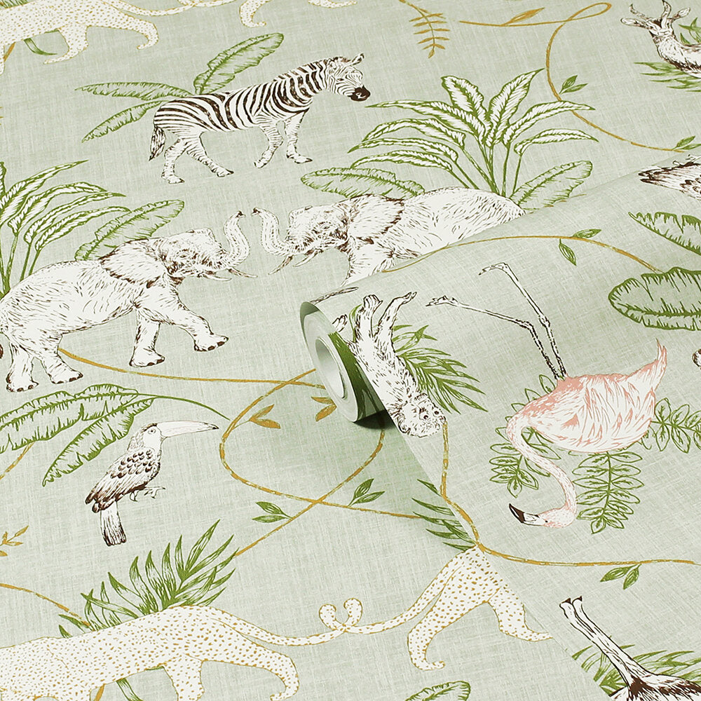 Serengeti Wallpaper - Silver