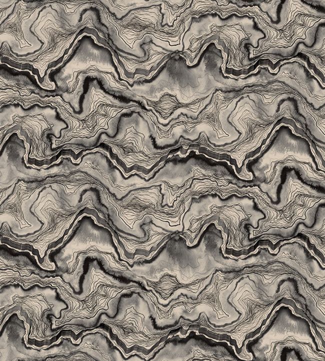 Meander Wallpaper - Black