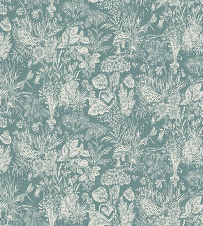 The Willows Wallpaper - Teal