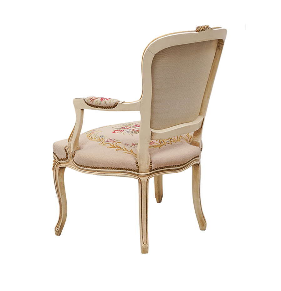 Louis XV Style Armchair with tapestry upholstery