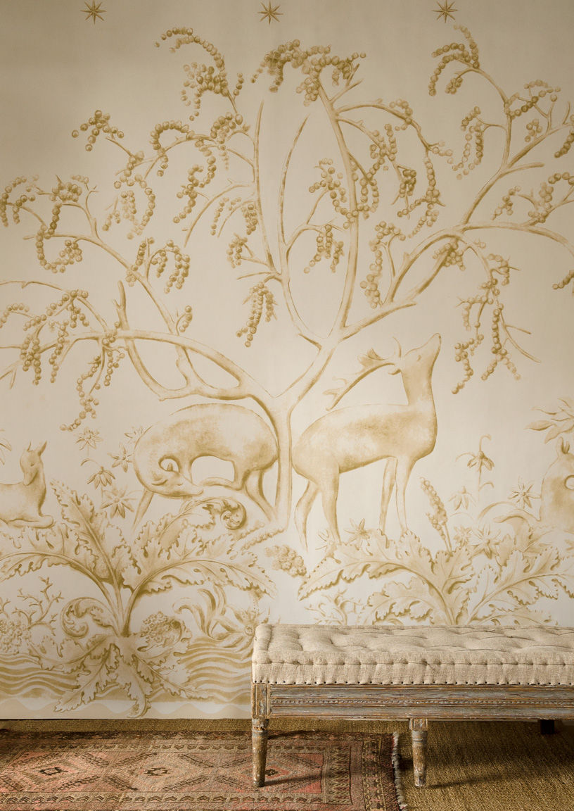 Sika Room Wallpaper - Yellow