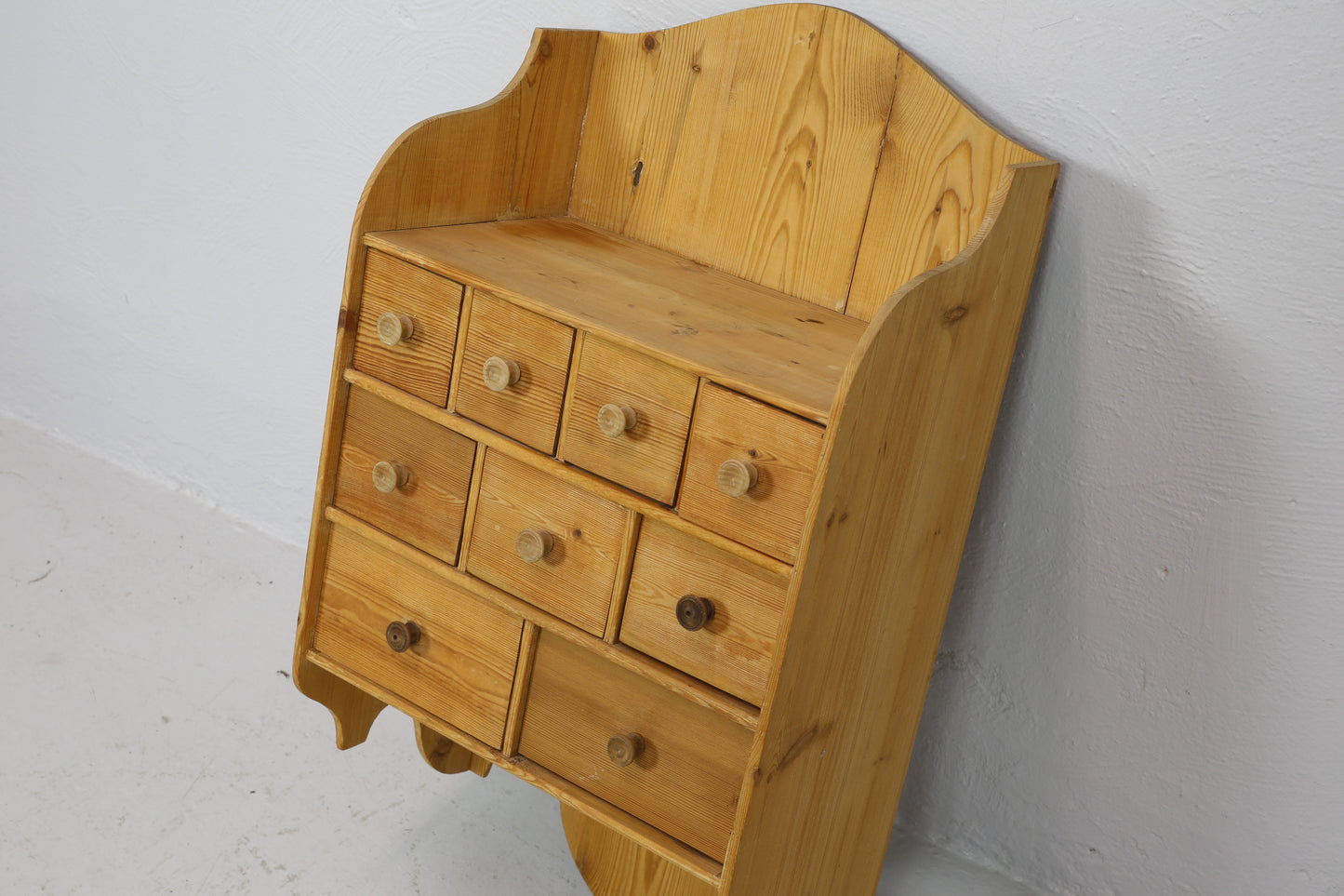 Classic Wooden Wall Shelves with Drawers