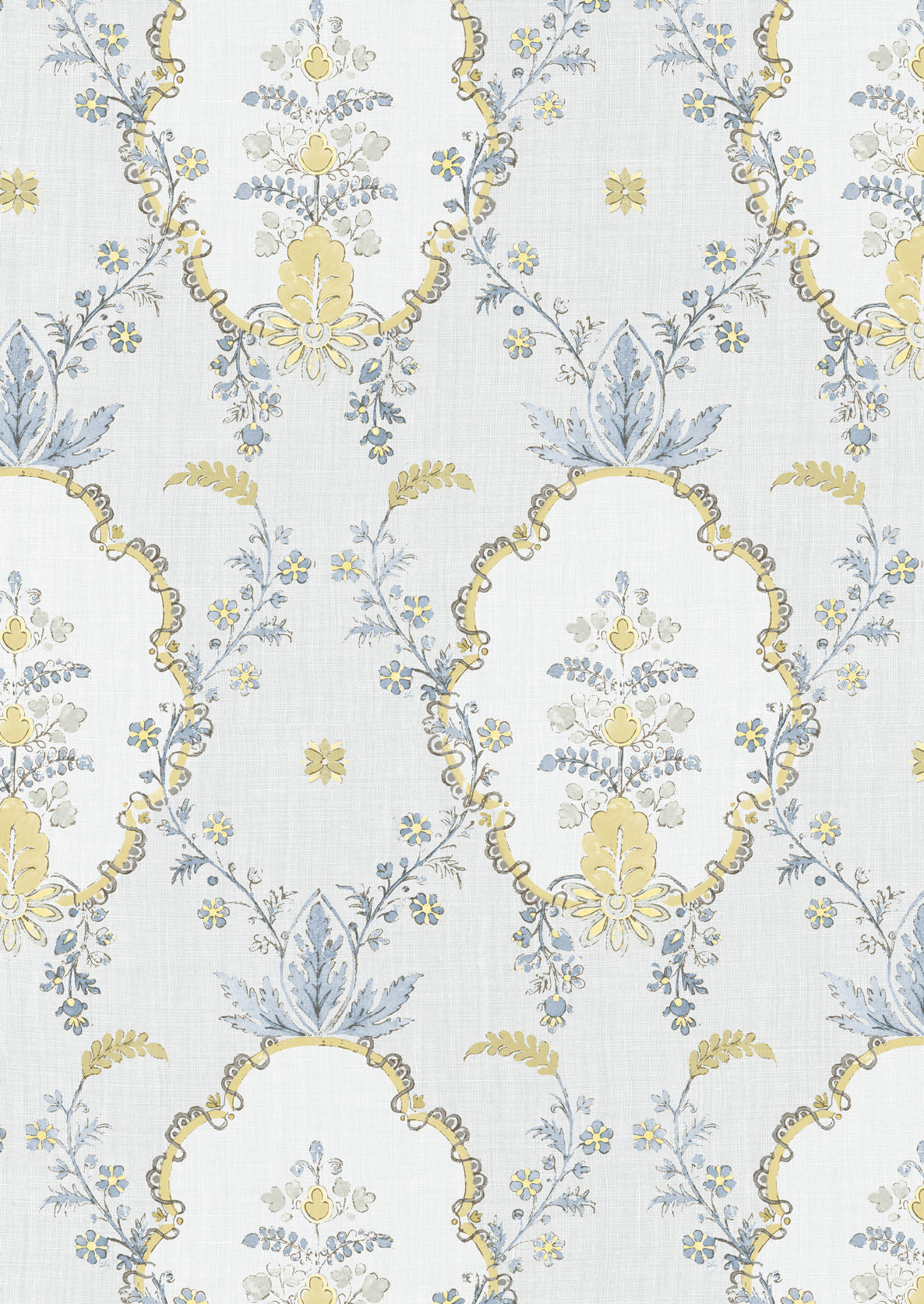 Vallance Wallpaper - Blue - Lewis & Wood