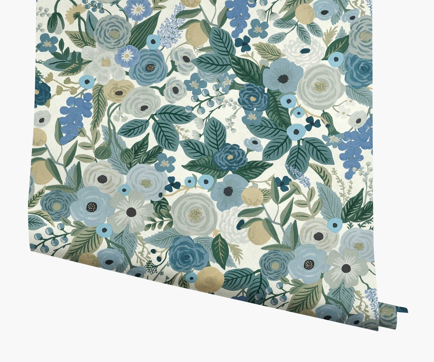 Garden Party Wallpaper - Blue - Rifle