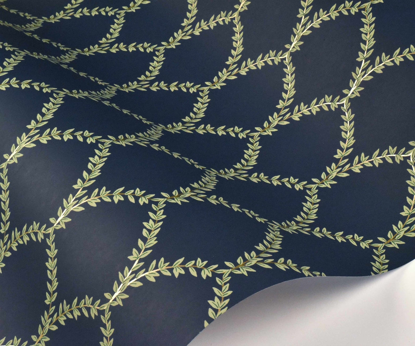 Laurel Wallpaper - Blue - Rifle