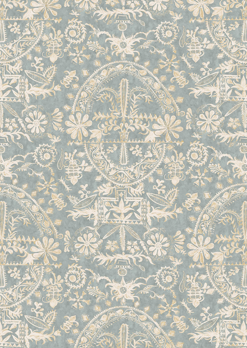 Womad Room Wallpaper - Blue