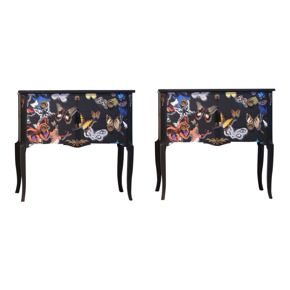 Classic Louis XV Style Butterfly Chests (A Pair)