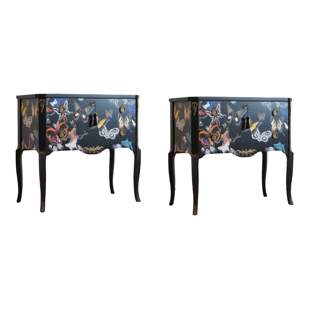 Classic Louis XV Style Butterfly Chests (A Pair)