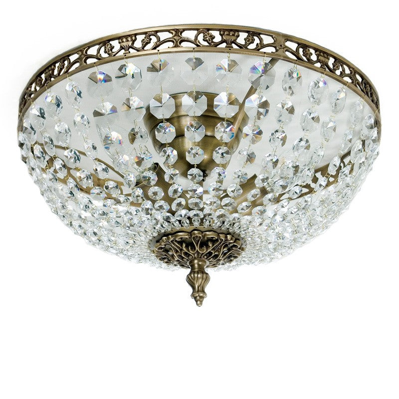 Crystal Plafond - Diameter 36cm - Brass