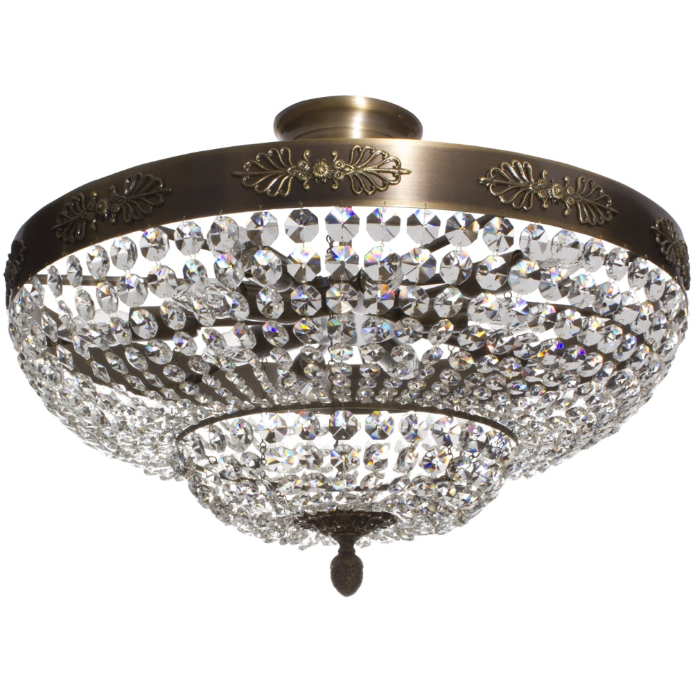 Crystal Plafond - Diameter 60cm - Brass