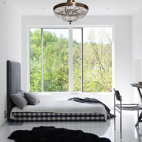 Crystal Plafond - Diameter 60cm - Brass - in situ