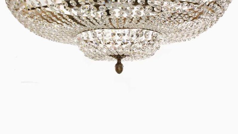 Crystal Plafond - Diameter 78cm - Brass