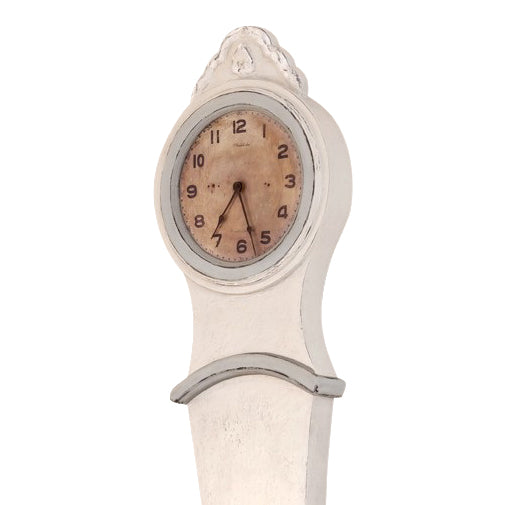 Mora Wall Clock Antique White with grey - detail