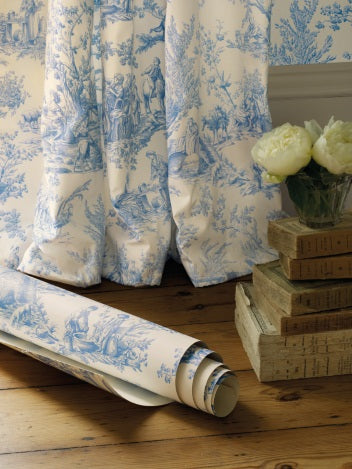 Bellegarde Room Wallpaper 2 - Blue