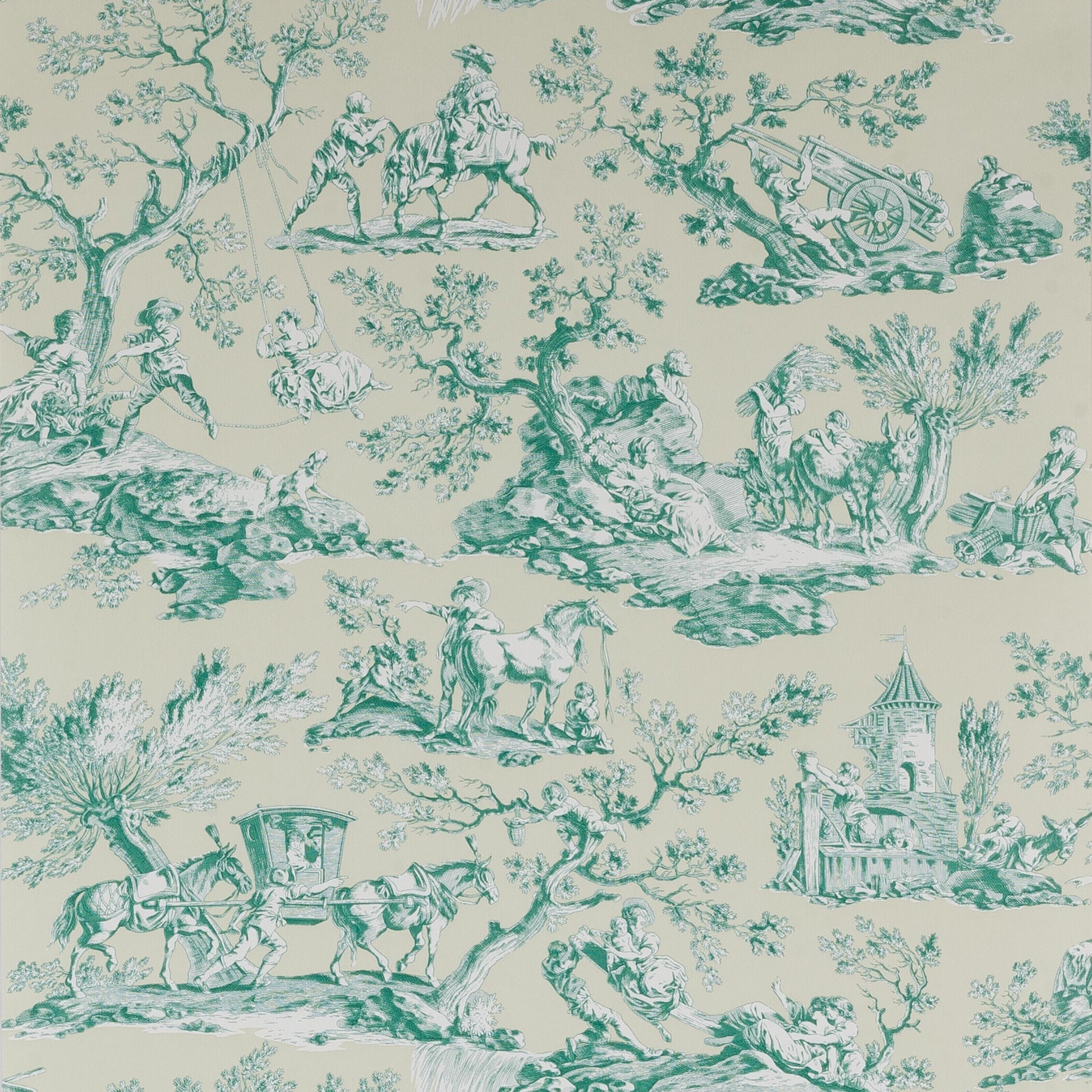 La Musardiere Wallpaper - Green