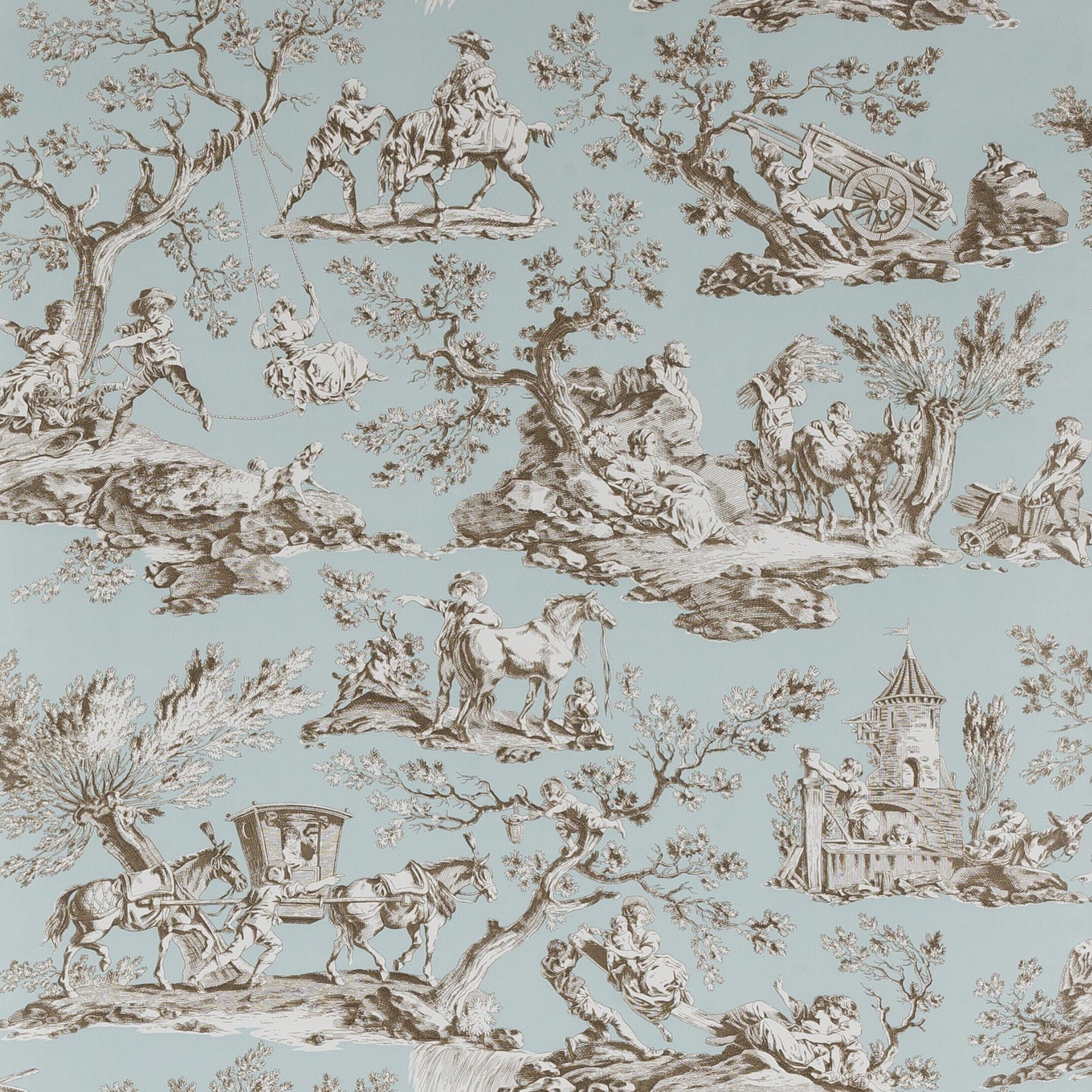 La Musardiere Wallpaper - Teal