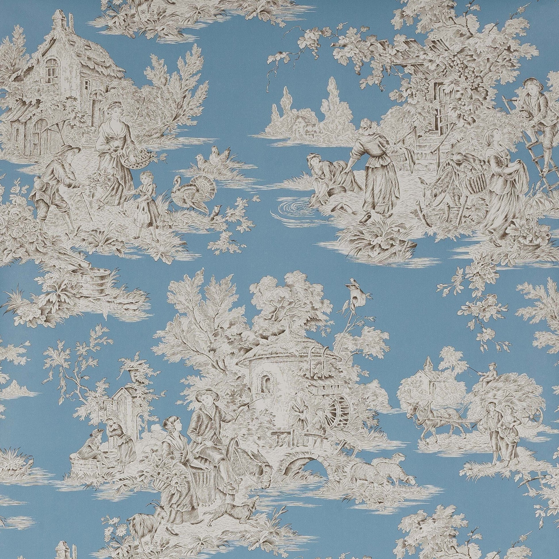 Campagne Wallpaper - Blue