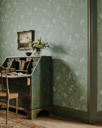 Delancey Room Wallpaper - Green