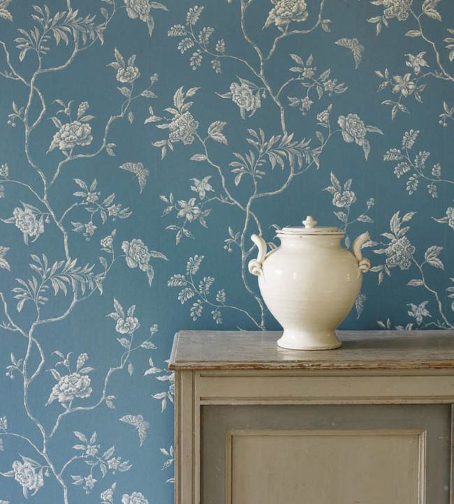 Delancey Room Wallpaper - Blue