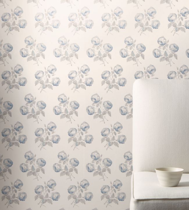 Bowood Room Wallpaper - Blue