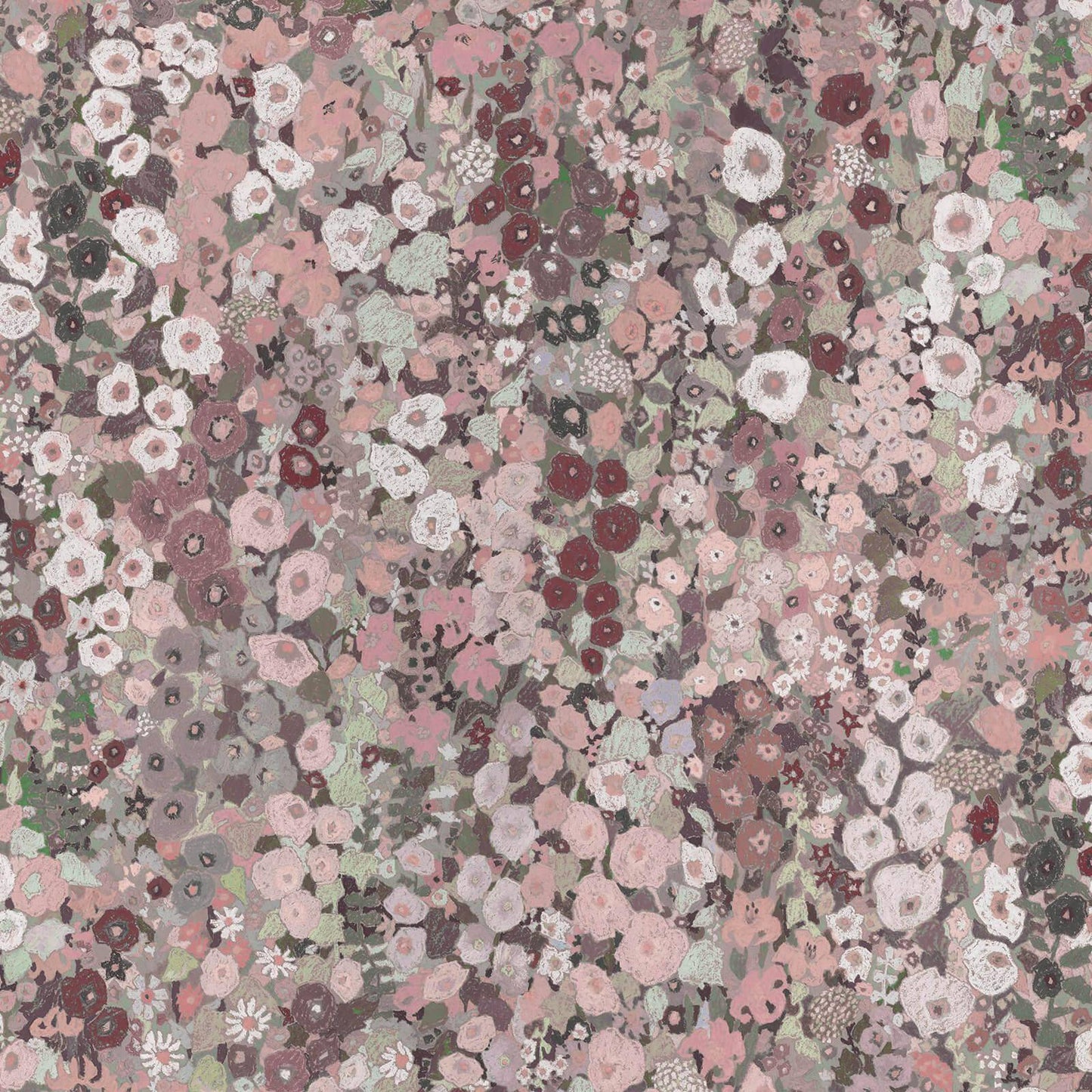 Hollyhocks Wallpaper