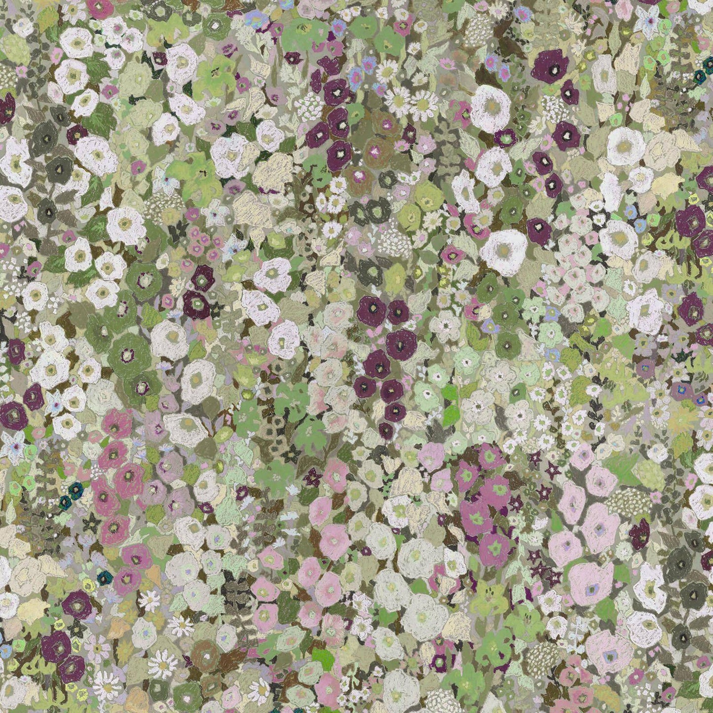 Hollyhocks Wallpaper