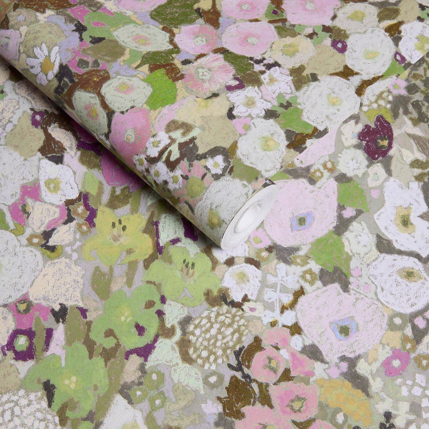 Hollyhocks Wallpaper