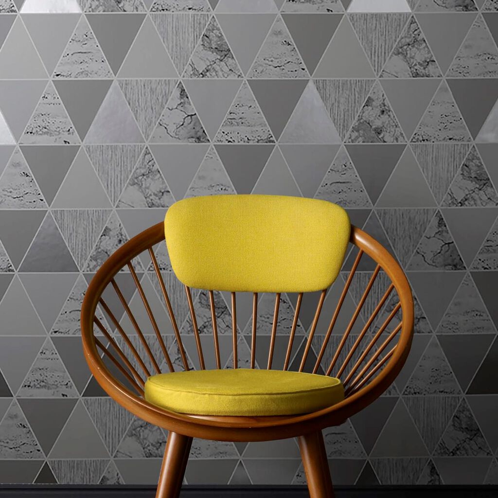103292 - Reflections Wallpaper - Silver - Graham & Brown