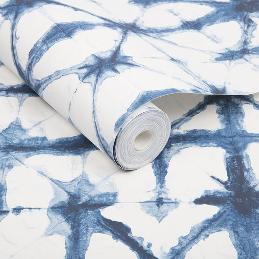 103933 - Indigo Wallpaper - Blue - Graham & Brown