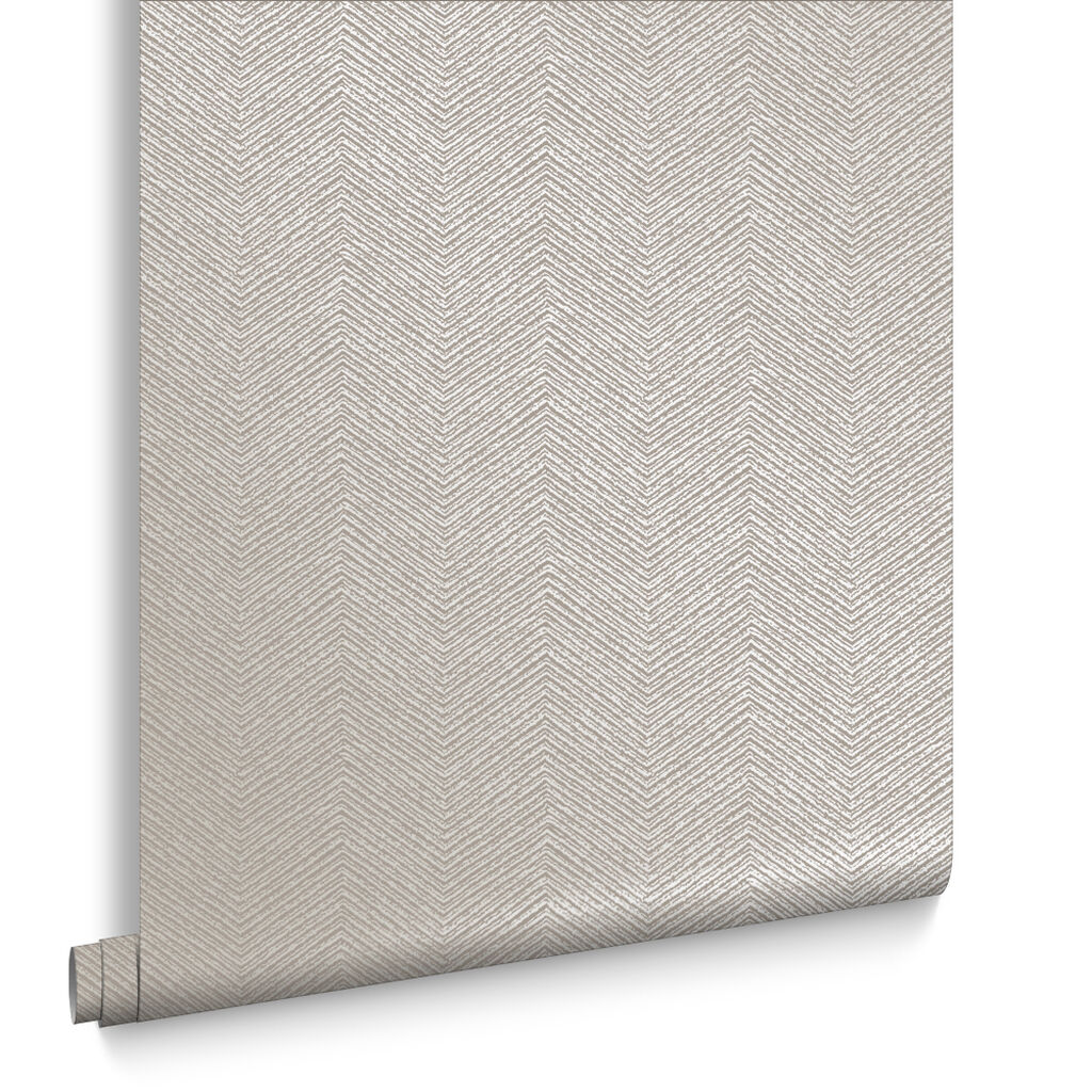 104748 - Chevron Texture Wallpaper - Natural - Graham & Brown