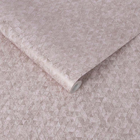 105109 - Trinity Wallpaper - Soft Rose Gold - Graham & Brown