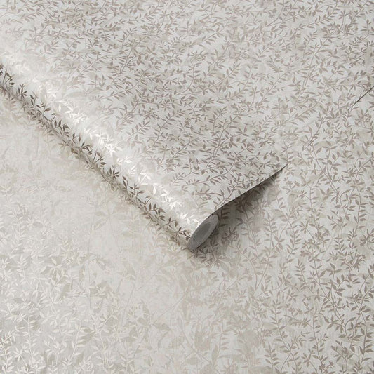 105115 - Botany Wallpaper - Soft Gold - Graham & Brown